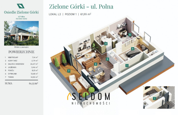 Mieszkanie Sprzedaż Górki Polna 1